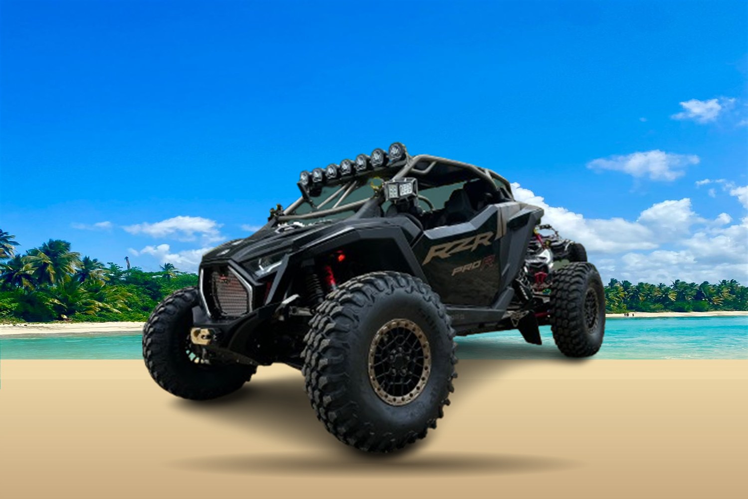 RZR Pro R 2 plazas en la playa