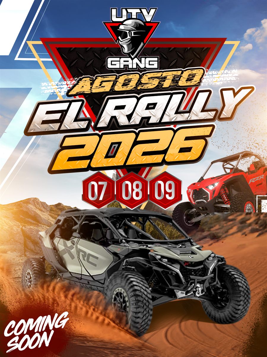 Flyer oficial UTV Gang Rally 2026