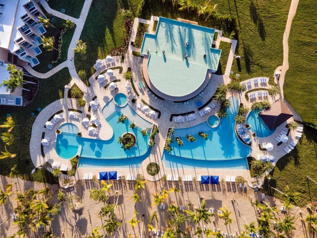Piscina vista aérea